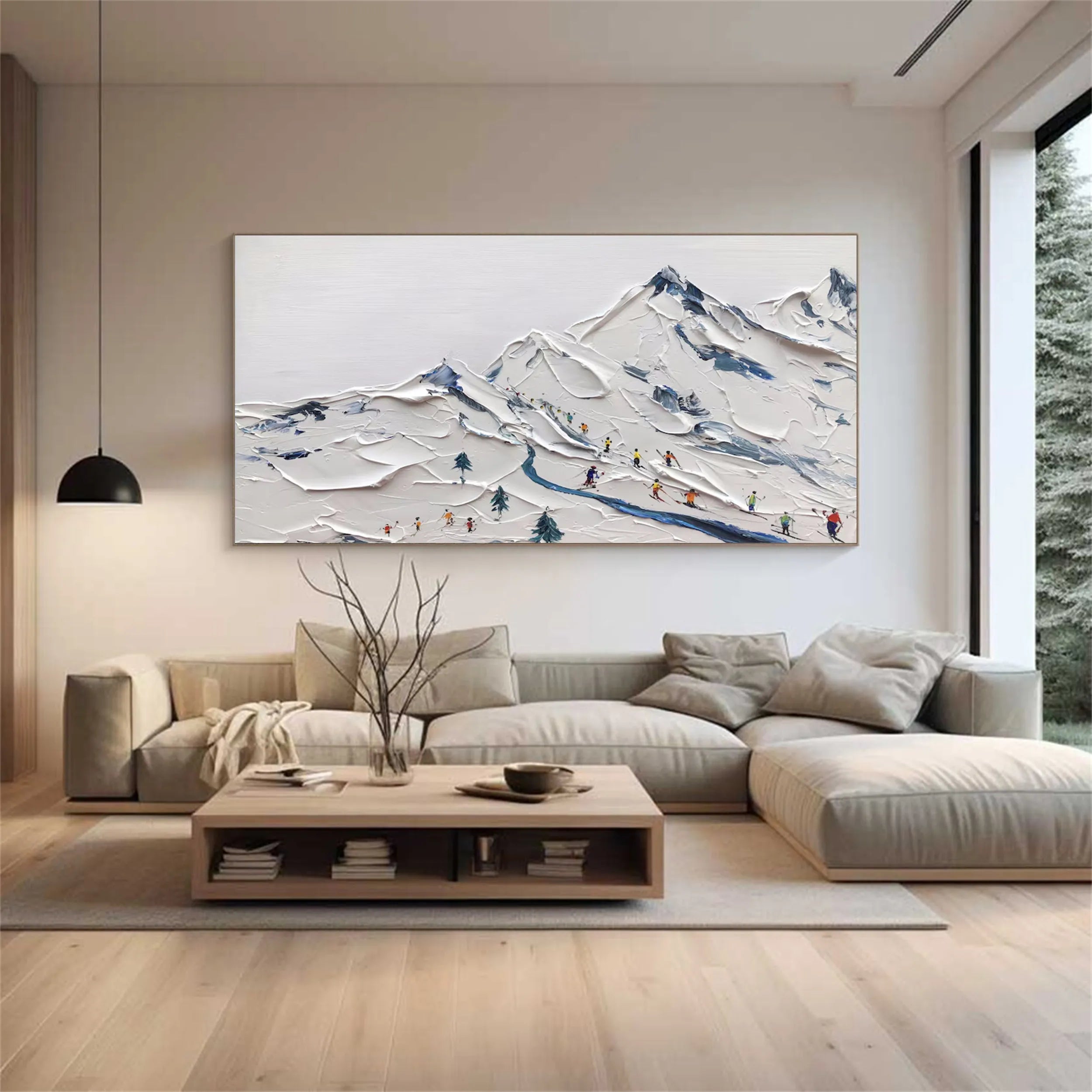 From Raw Canvas to Textured Masterpiece: The Journey of a Hand-Painted Commissio - Texarart
