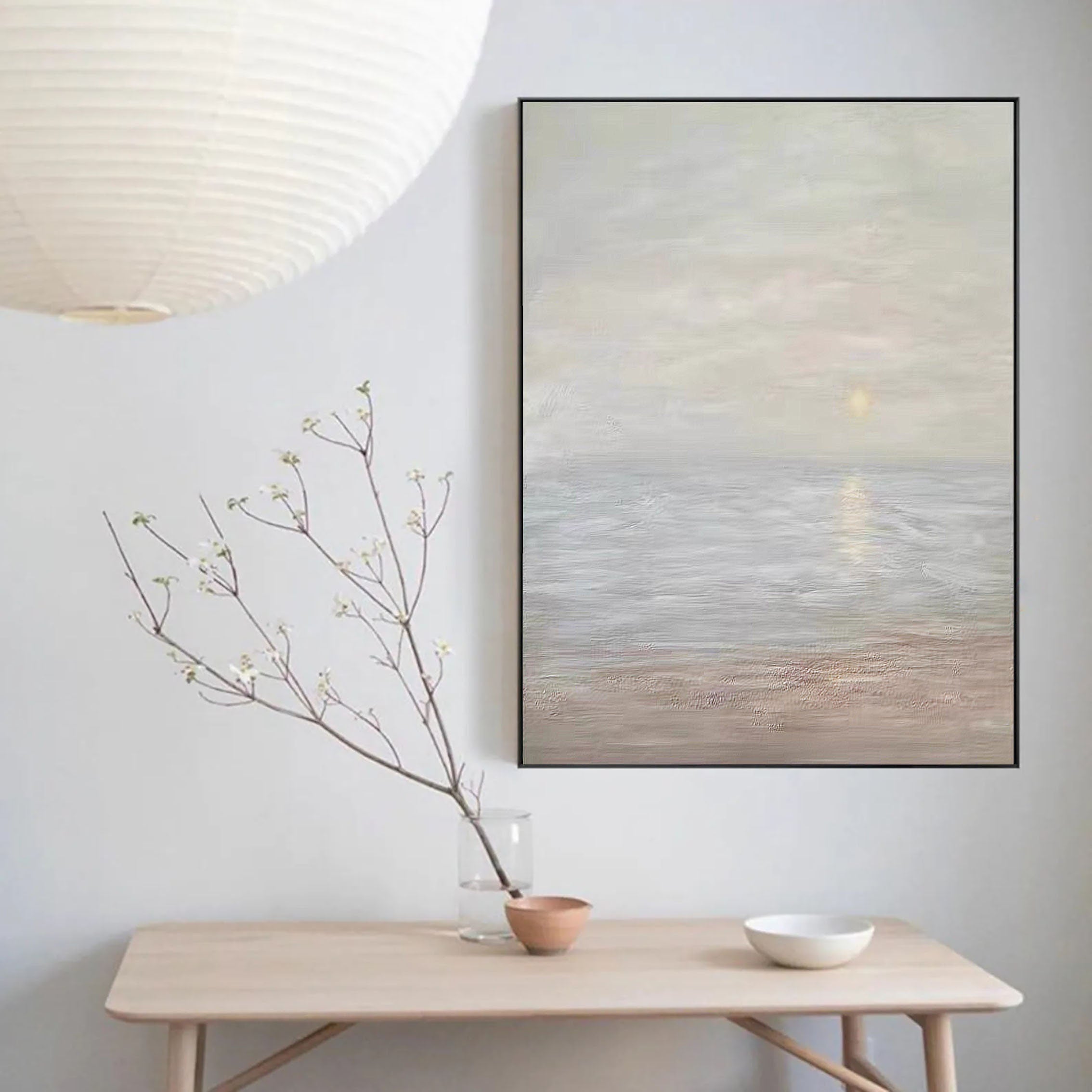 Large Painting for Living Room | Ocean Abstract Wall Art JJ 230 - Texarart