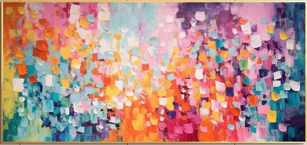 Colorful Handmade Canvas Wall Decor TC 072 - Texarart