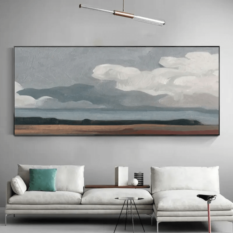 Modern Abstract Ocean Art – Textured Coastal Canvas for Living Room JJ 274 - Texarart