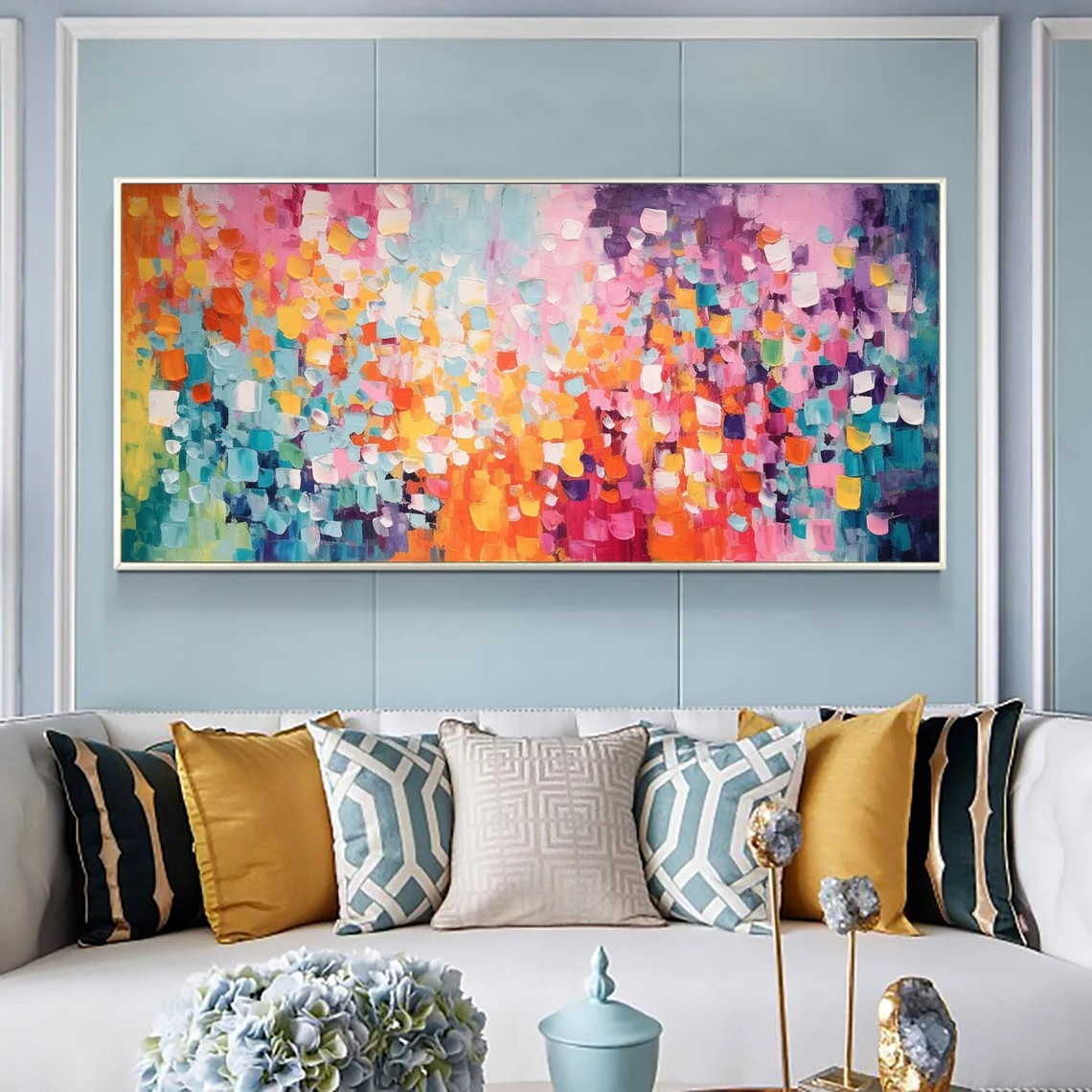Colorful Handmade Canvas Wall Decor TC 072 - Texarart