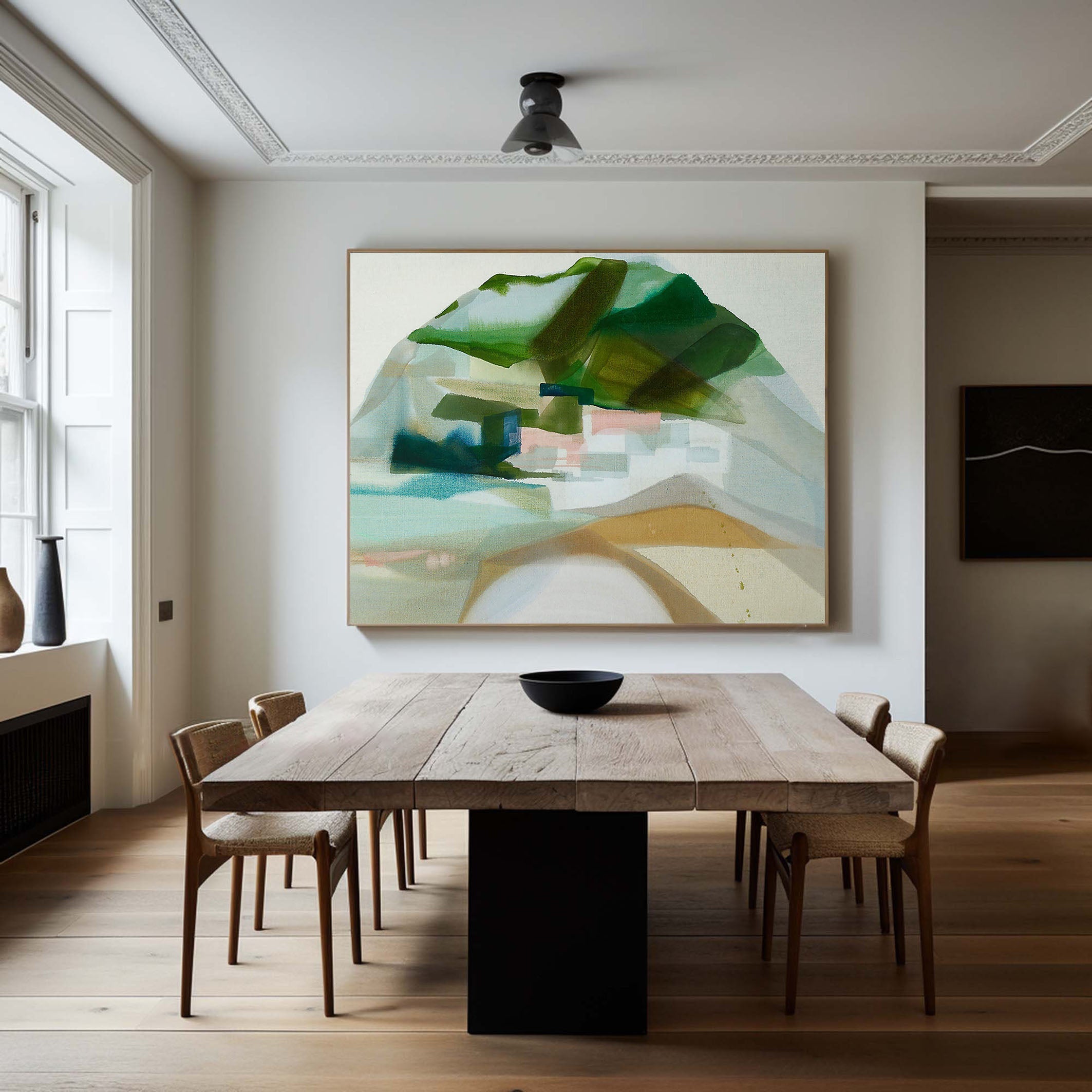 Original Abstract Mountain Art - Hand Painted TC 137 - Texarart