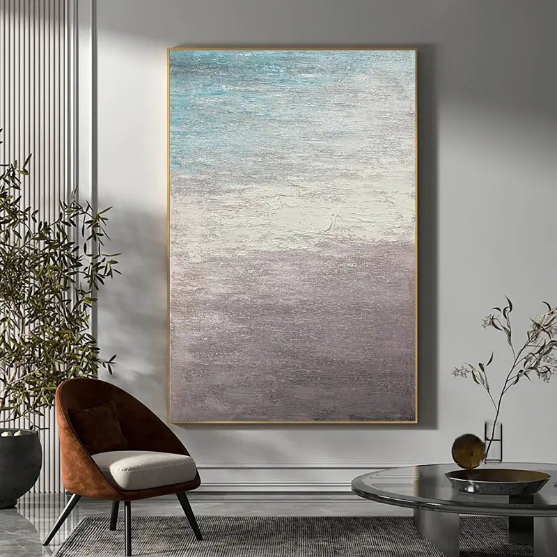 Large - sized Abstract Seascape Hand - painted Canvas for Living Rooms JJ 156 - Texarart