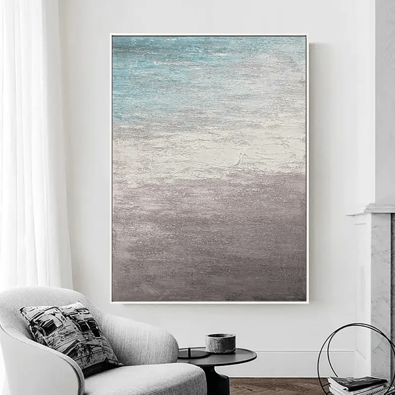 Large - sized Abstract Seascape Hand - painted Canvas for Living Rooms JJ 156 - Texarart