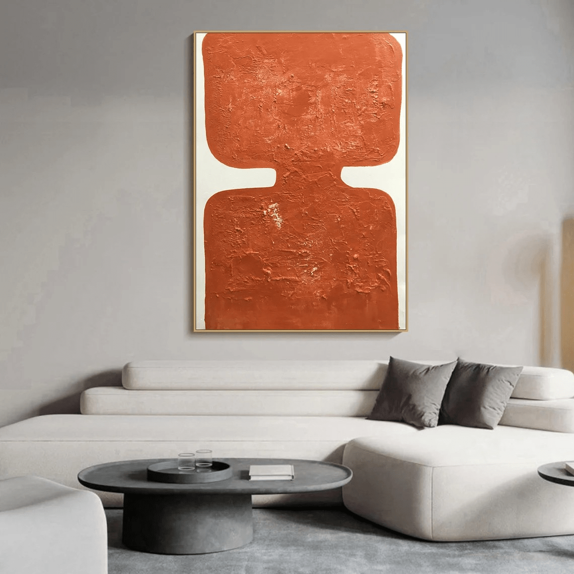 Wabi Sabi Abstract Art - Textured Oil Painting TC 088 - Texarart