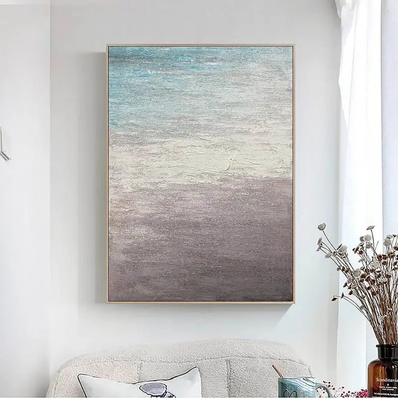 Large - sized Abstract Seascape Hand - painted Canvas for Living Rooms JJ 156 - Texarart