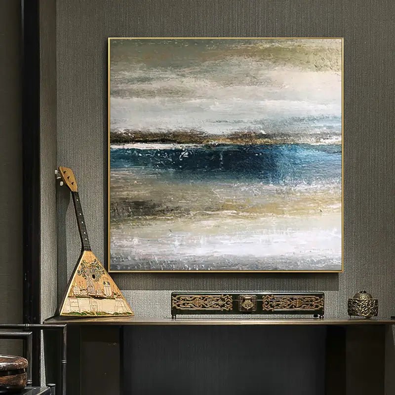 Abstract Horizon Painting – Modern Art for Living Room JJ 285 - Texarart