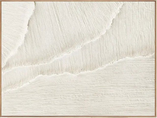 White Textured Abstract Art - Modern Minimalist Decor JJ 110 - Texarart