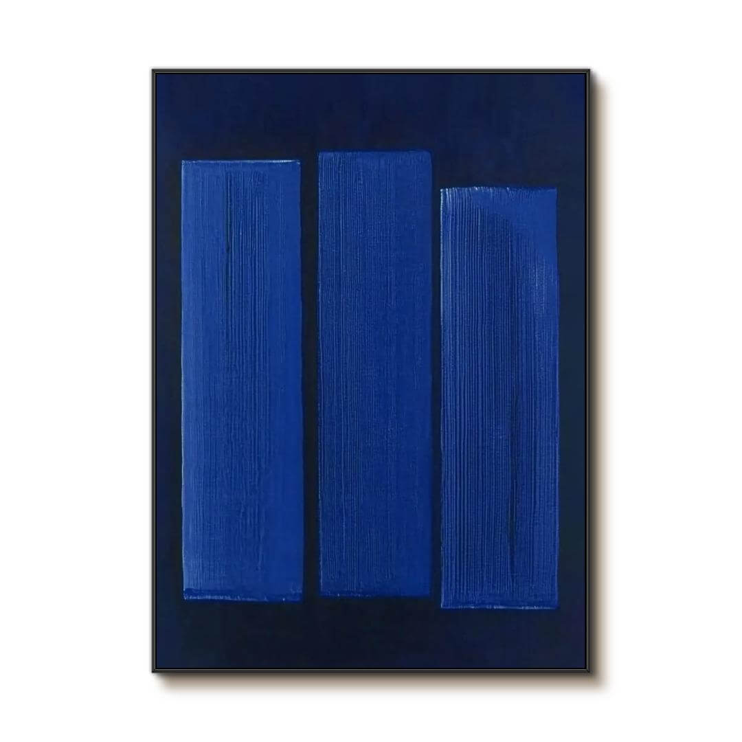 Serene Blue Wall Art | Large Calming Abstract for Modern Decor ZZ 229 - Texarart