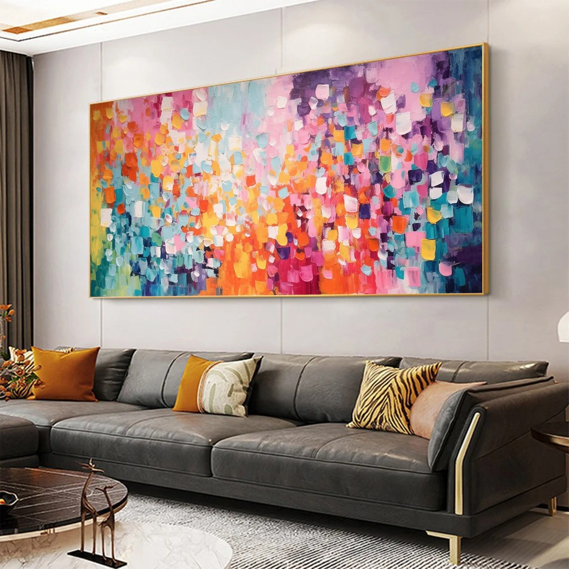 Colorful Handmade Canvas Wall Decor TC 072 - Texarart