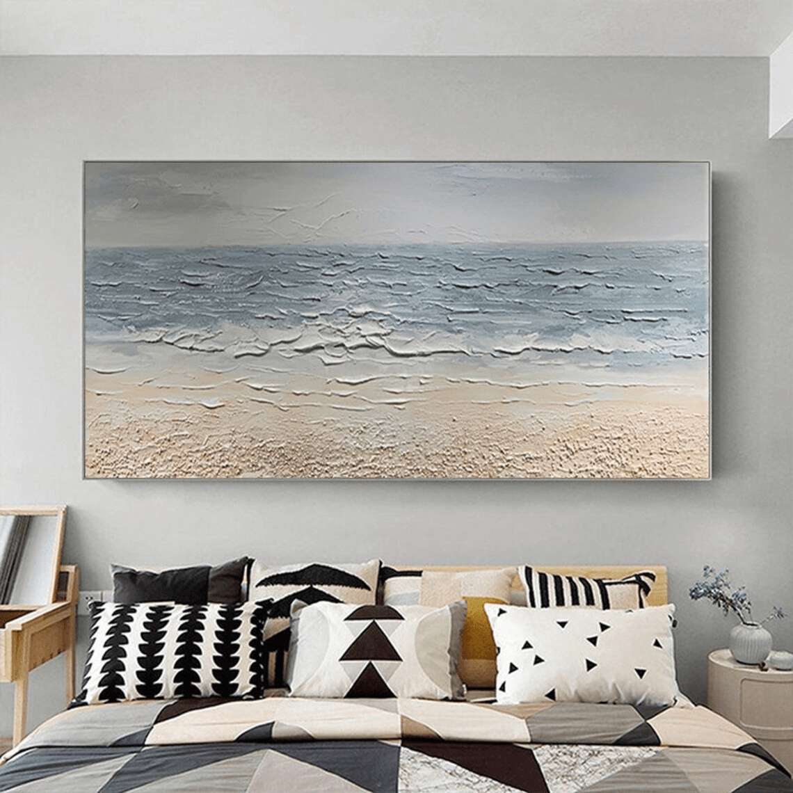 Textured Ocean Canvas Wall Art TC 073 - Texarart