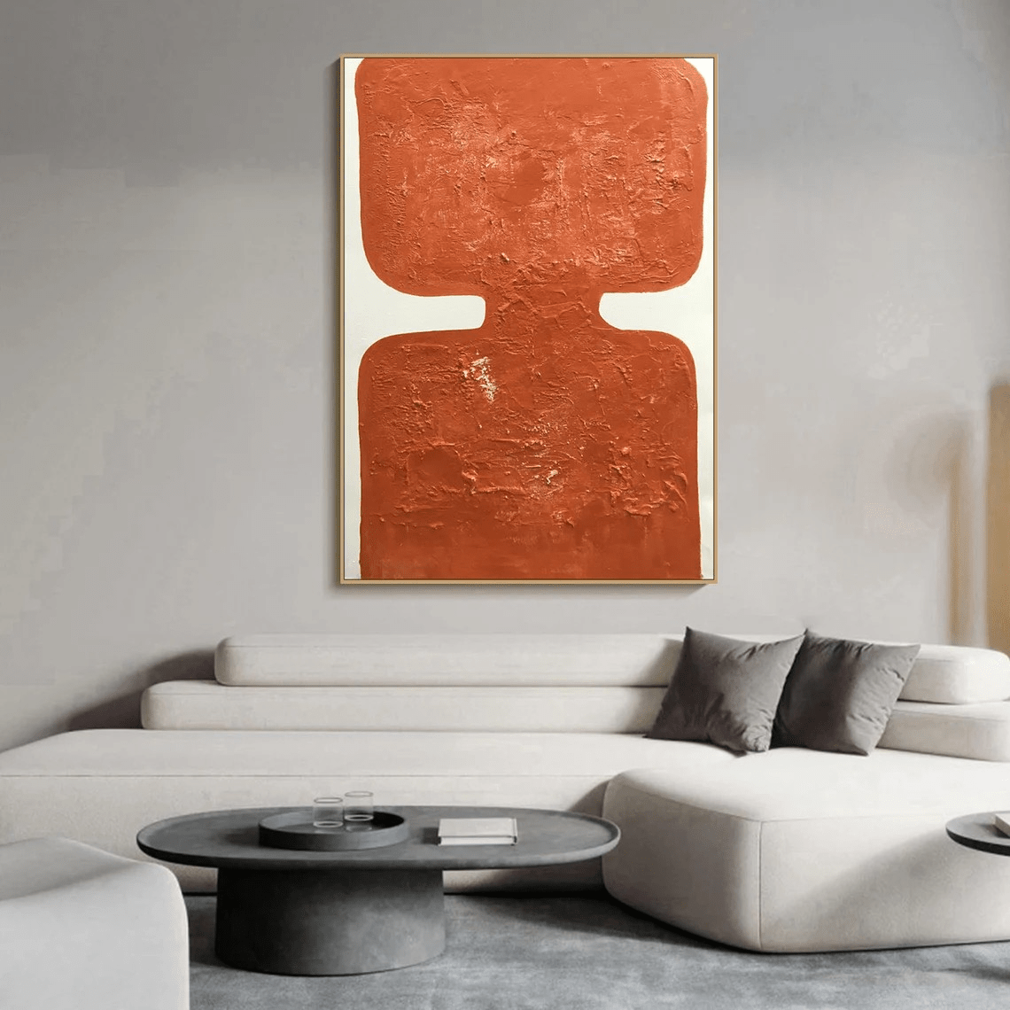Wabi Sabi Abstract Art - Textured Oil Painting TC 088 - Texarart