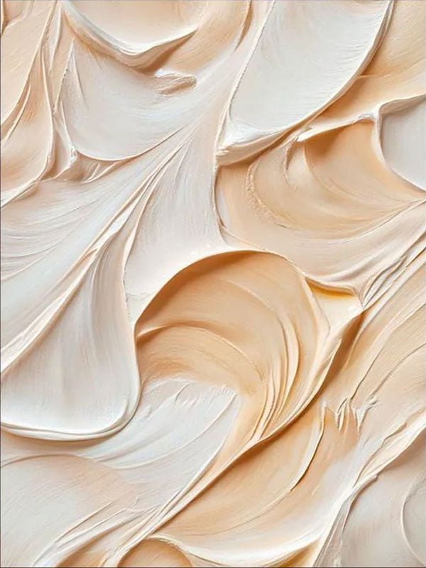 Abstract Textured Painting in Cream & Beige TC 007 - Texarart