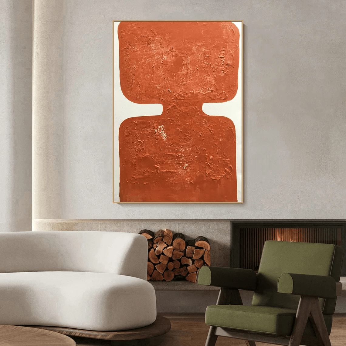 Wabi Sabi Abstract Art - Textured Oil Painting TC 088 - Texarart