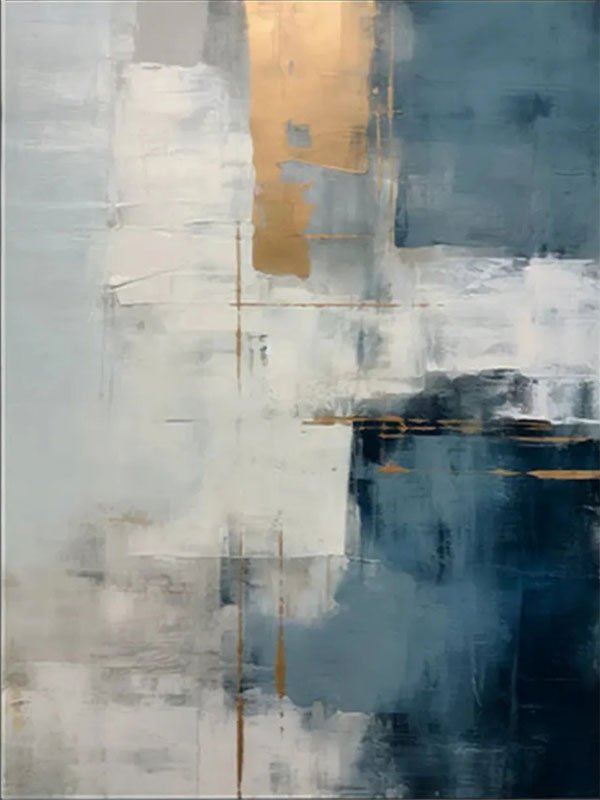 Abstract Wall Art for Living Room | Large Contemporary Painting ZZ 108 - Texarart