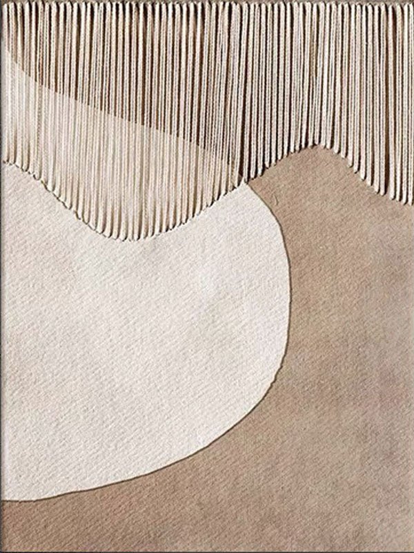 Modern Boho Abstract Painting | Minimalist Textured Wall Art Decor ZZ 118 - Texarart