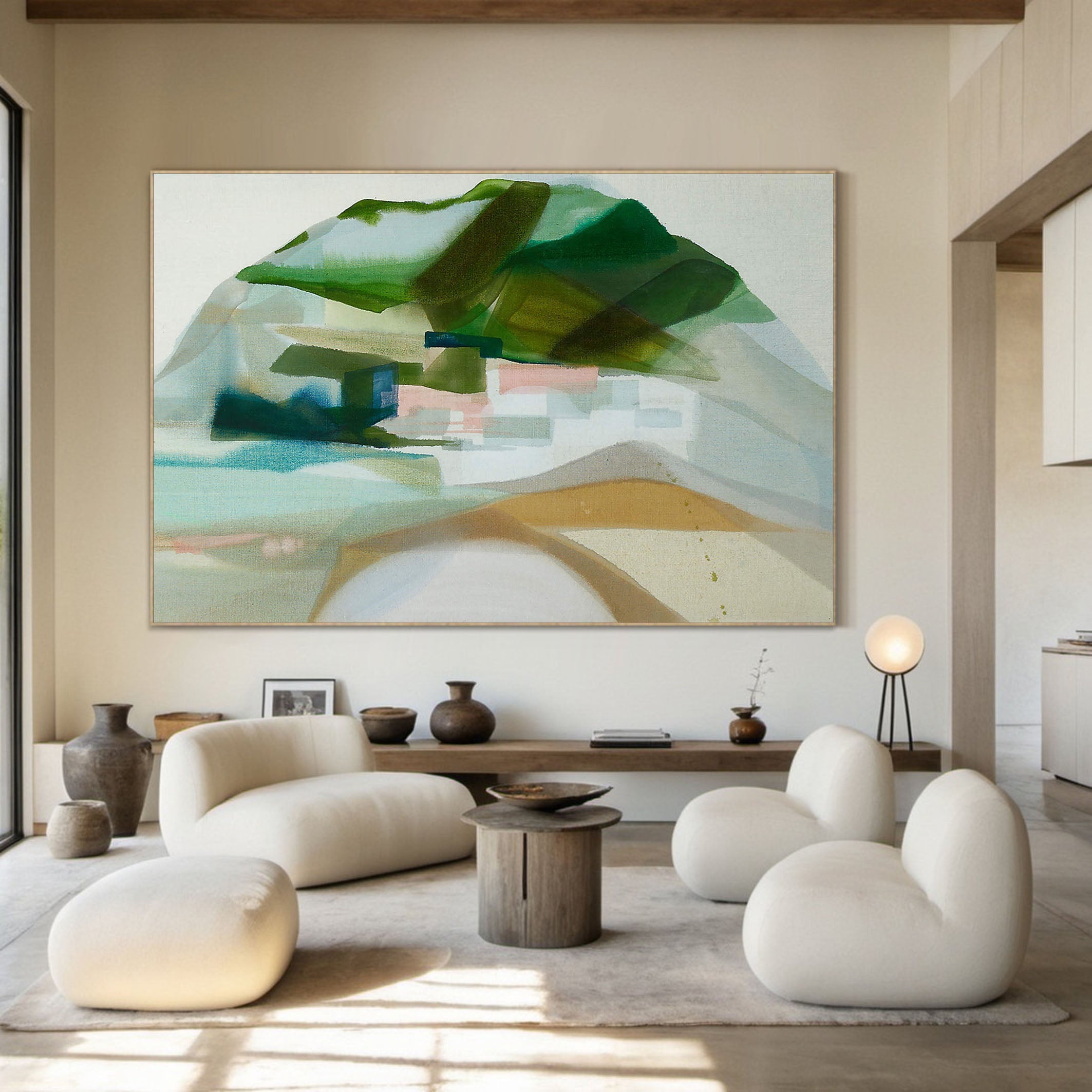 Original Abstract Mountain Art - Hand Painted TC 137 - Texarart