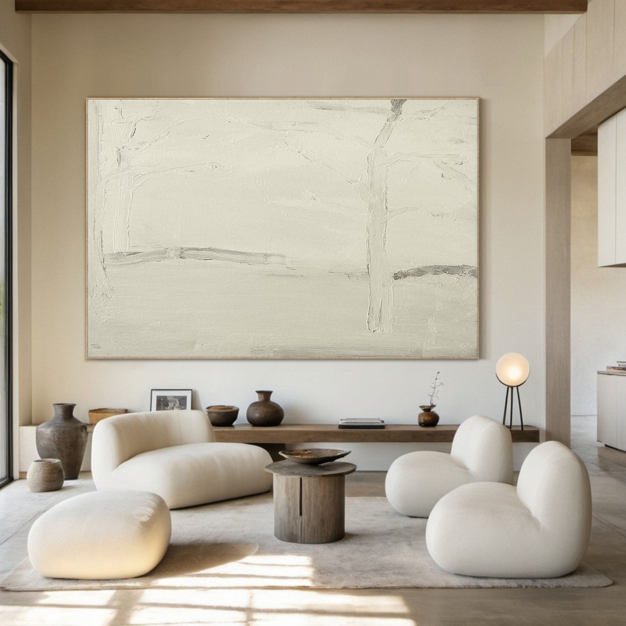 Handmade Abstract Textured Wall Art - Neutral TC 136 - Texarart