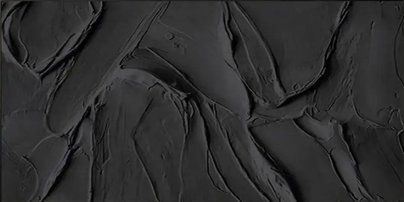 Large Black Texture Artwork: Modern Abstract Wall Decor ZZ 134 - Texarart