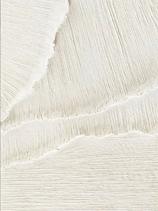 Large White Texture Artwork: Minimal Abstract Wall Decor ZZ 143 - Texarart