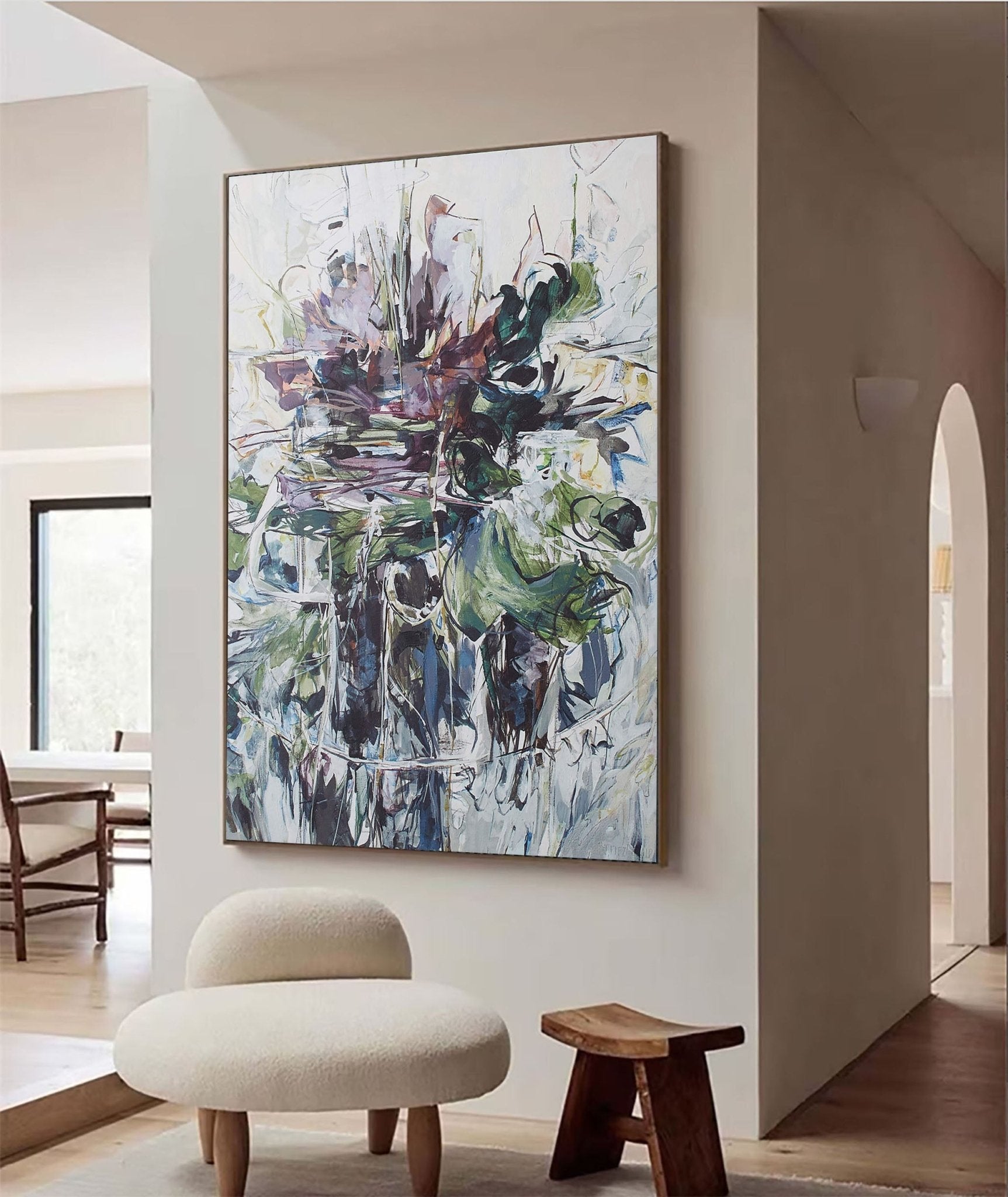 Colorful Wall Art - Original Abstract Painting TC 113 - Texarart