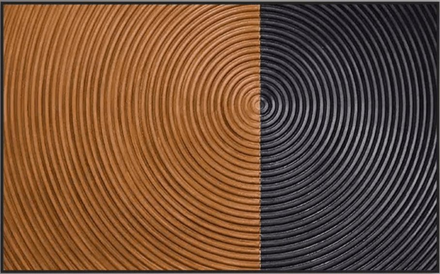 Unique Textured Circle Canvas for office or hallway TC 087 - Texarart