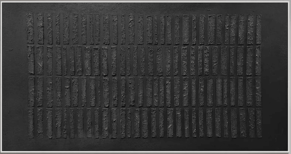 Large Modern Black Textured Wall Art TC 084 - Texarart