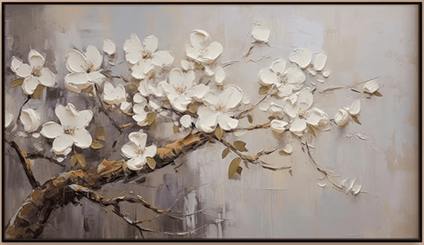 Handmade Flower Oil Painting - Modern Botanical Art TC 092 - Texarart