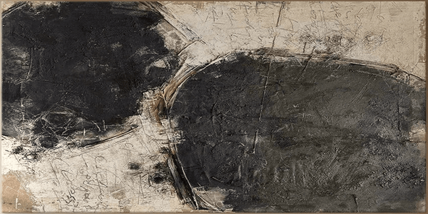 Minimalist Black and Beige Abstract Art | Large Textured Canvas Art TC 067 - Texarart