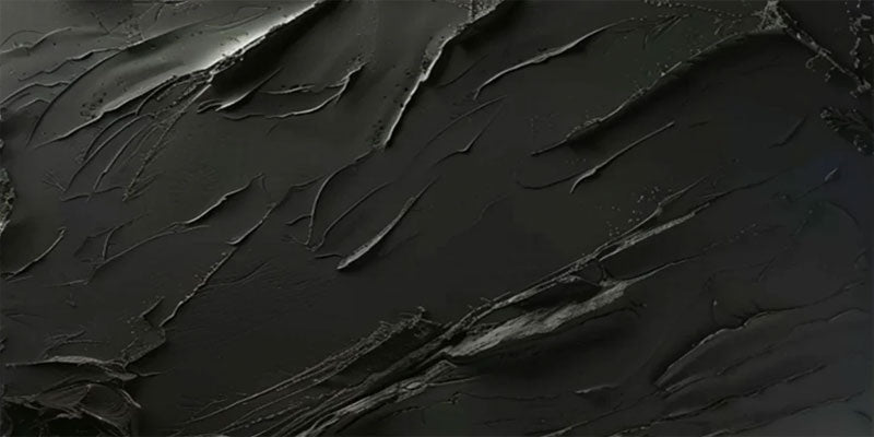 Minimalist Black Abstract Oil Painting – Modern Wall Art for Contemporary Interiors TC 171 - Texarart
