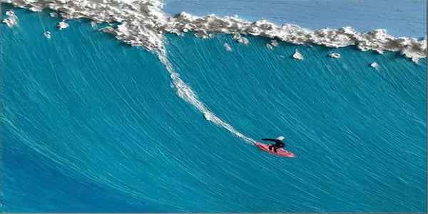 Blue Surfing Textured Abstract Oil Painting - Sport Art for Wall Decor JJ 185 - Texarart