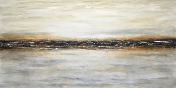 Large Horizontal Wall Art Modern Abstract Coastal Wave Canvas JJ 272 - Texarart