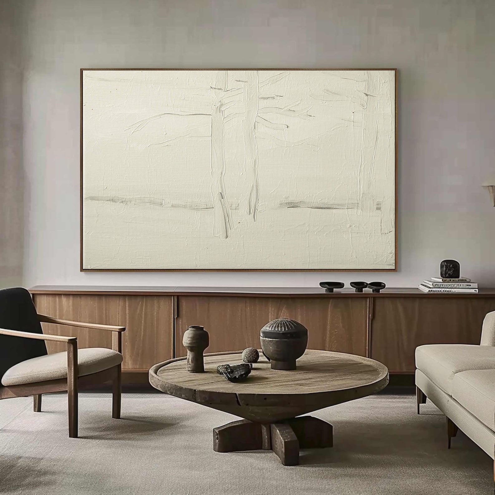 Minimalist Abstract Textured Oil Painting TC 135 - Texarart