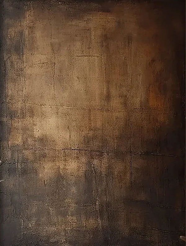 Moody Abstract Canvas Art | Large Dark Textured Brown Painting JJ 076 - Texarart
