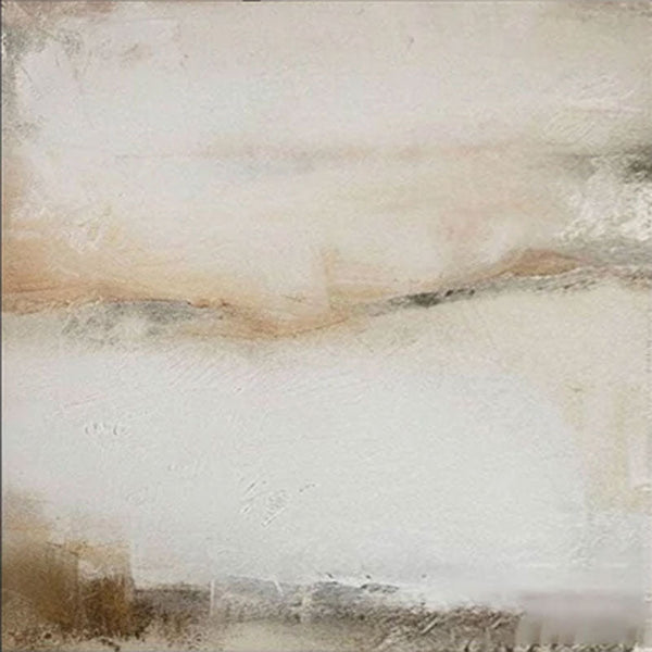 Modern Abstract Landscape Art - Beige and Gray Texture TB 004 - Texarart