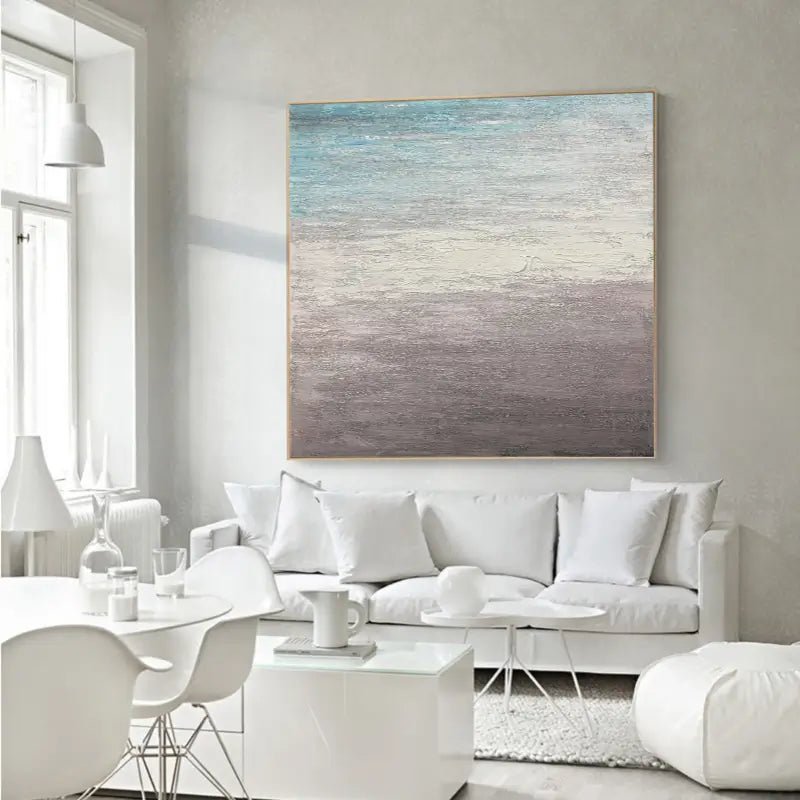 Large - sized Abstract Seascape Hand - painted Canvas for Living Rooms JJ 156 - Texarart