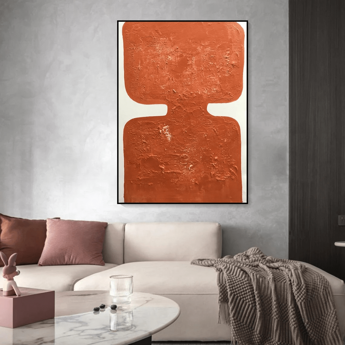 Wabi Sabi Abstract Art - Textured Oil Painting TC 088 - Texarart