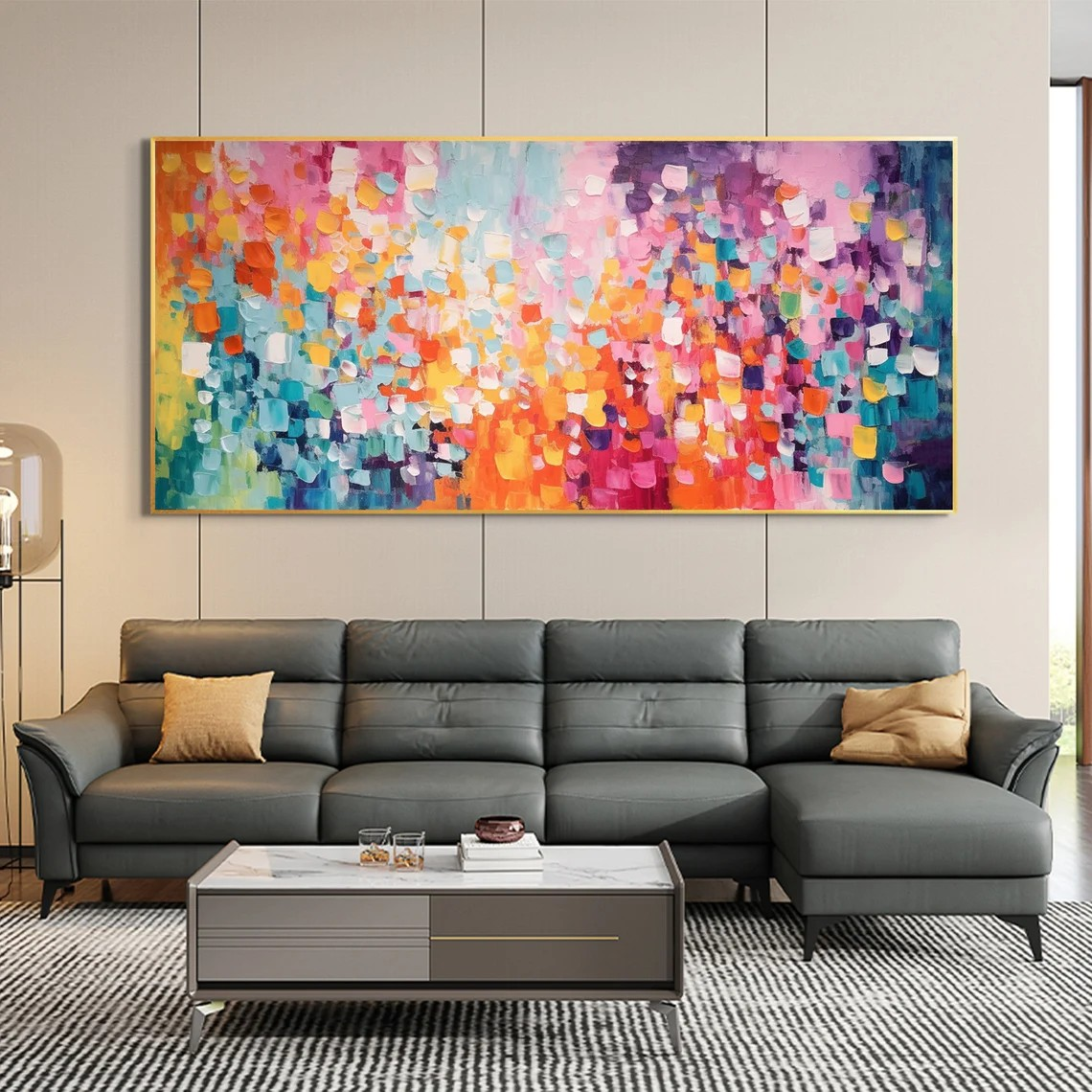 Colorful Handmade Canvas Wall Decor TC 072 - Texarart