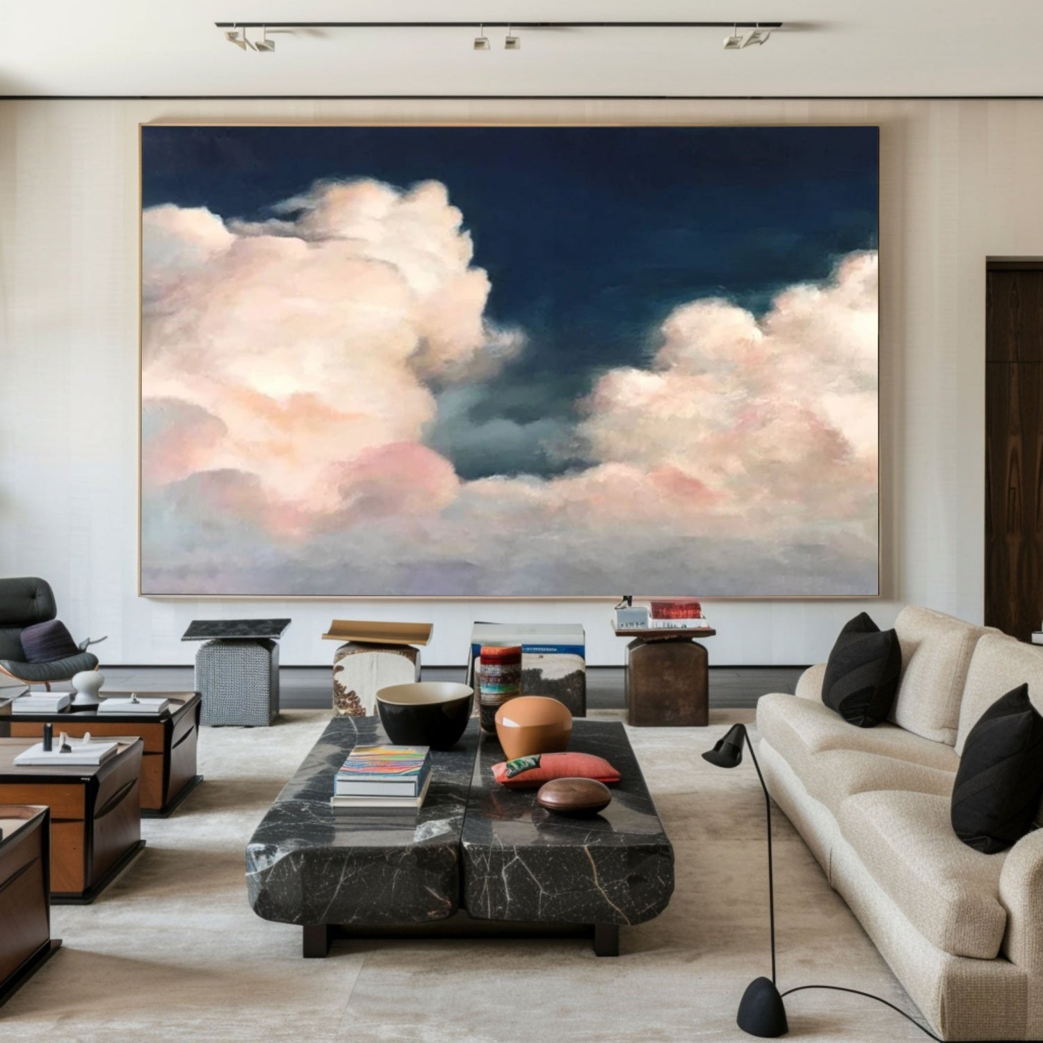 Cloudscape Oil Painting | Dramatic Sky Art TB 114 - Texarart