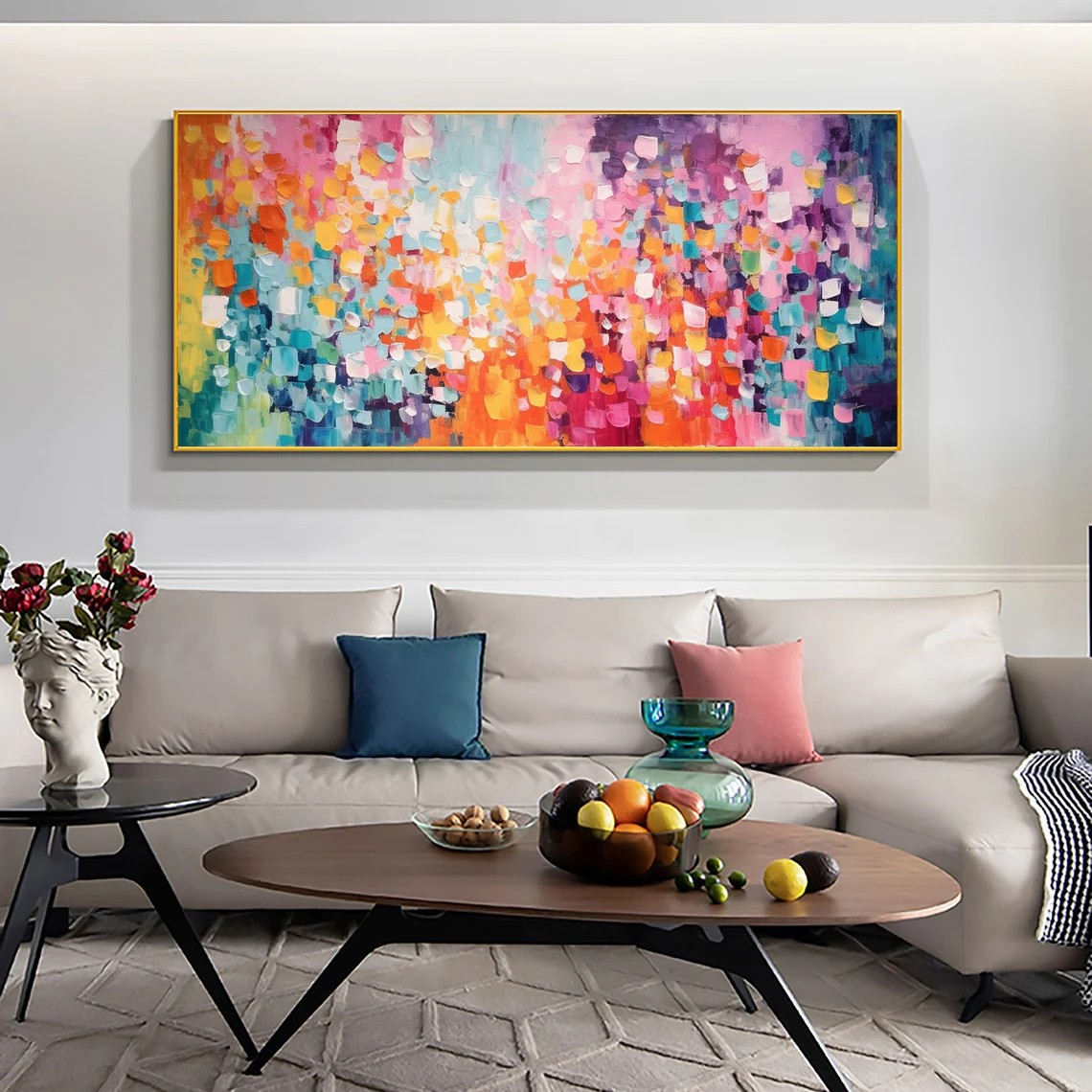Colorful Handmade Canvas Wall Decor TC 072 - Texarart