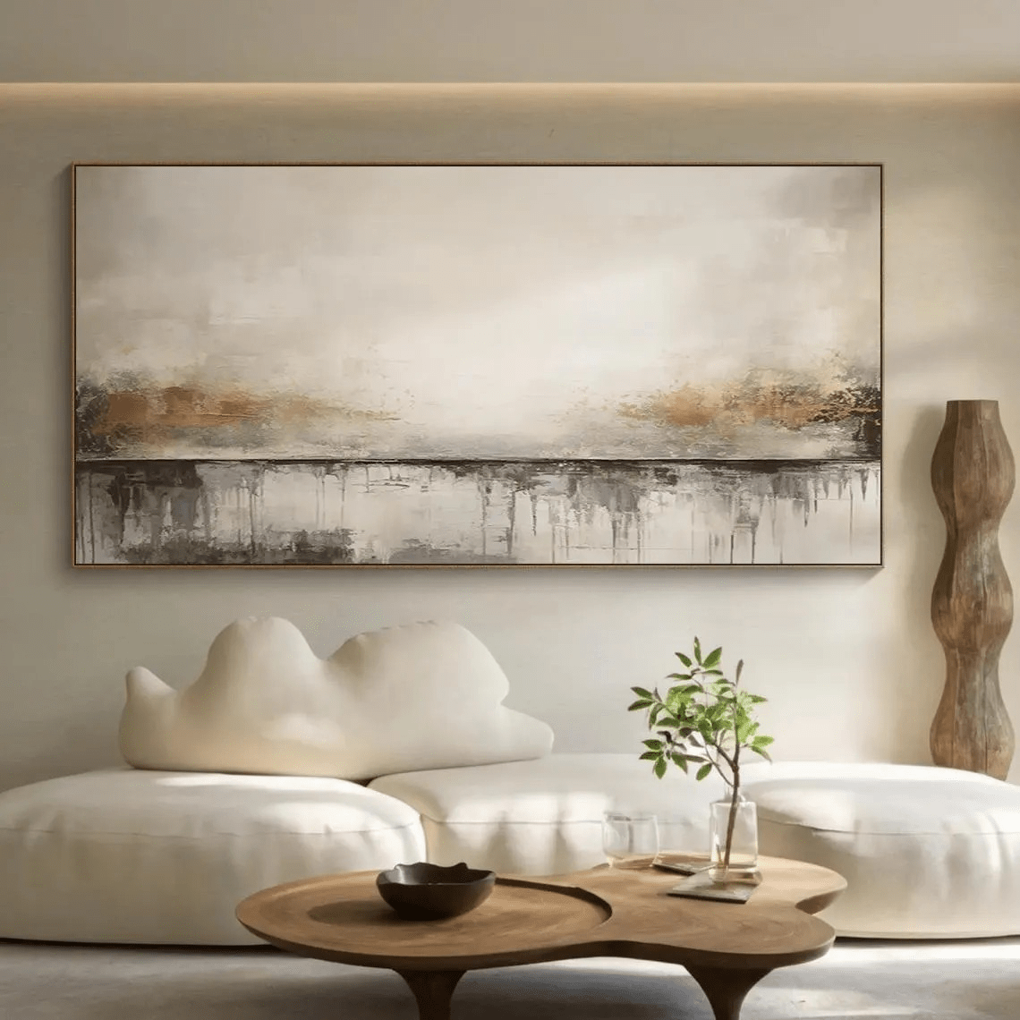 Grey Abstract Textured Oil Painting | Contemporary Wall Art Decor TC 058 - Texarart