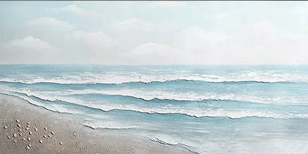 Minimalist Shore –Coastal Landscape Painting Home Decor JJ 248 - Texarart