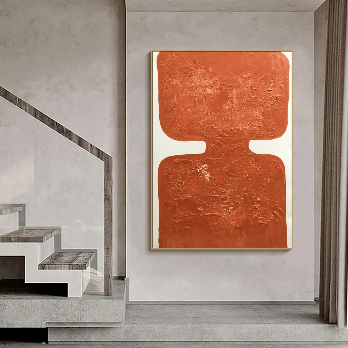 Wabi Sabi Abstract Art - Textured Oil Painting TC 088 - Texarart