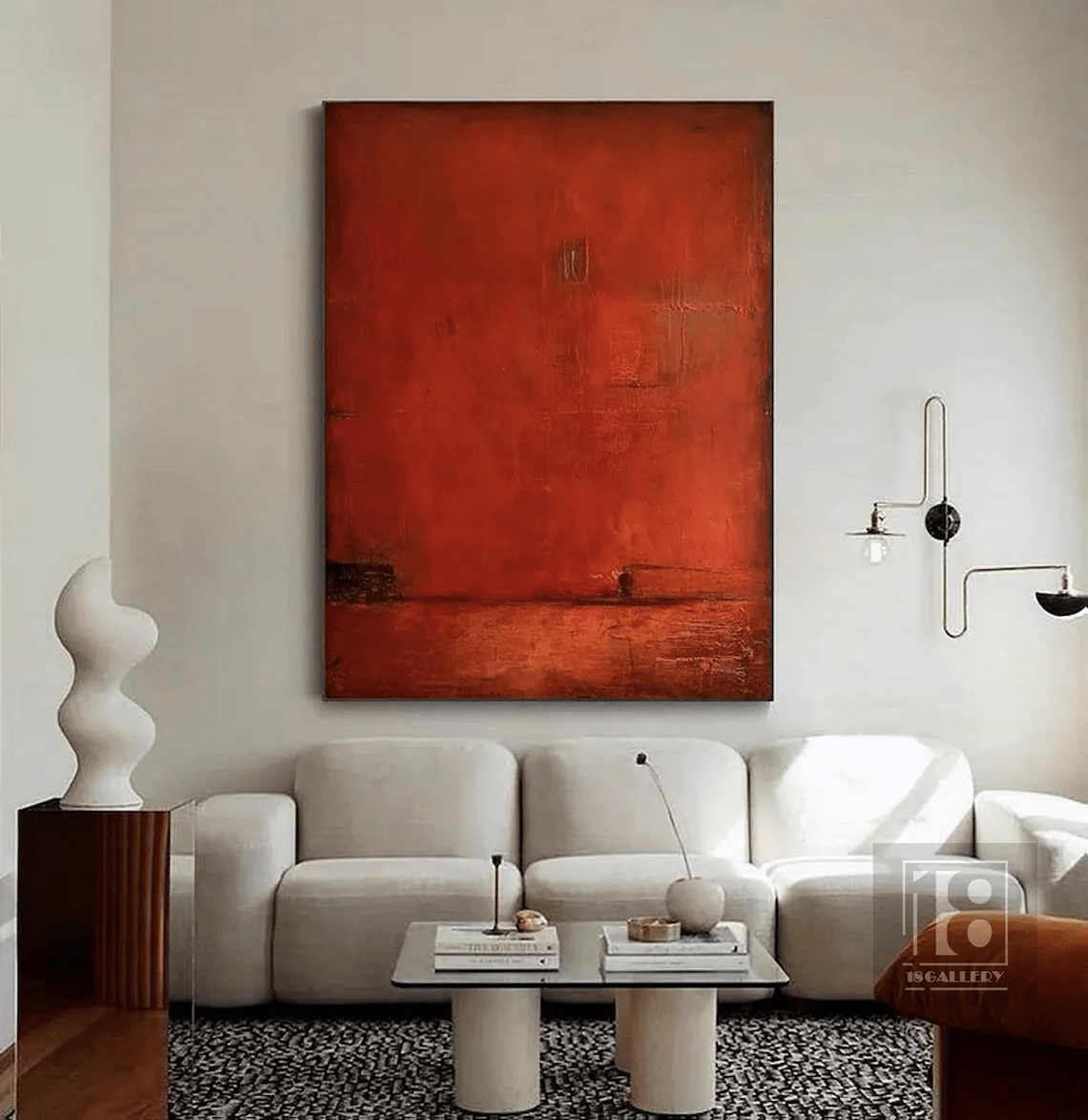Wabi Sabi Abstract Oil Painting - Textured Minimalist JJ 044 - Texarart