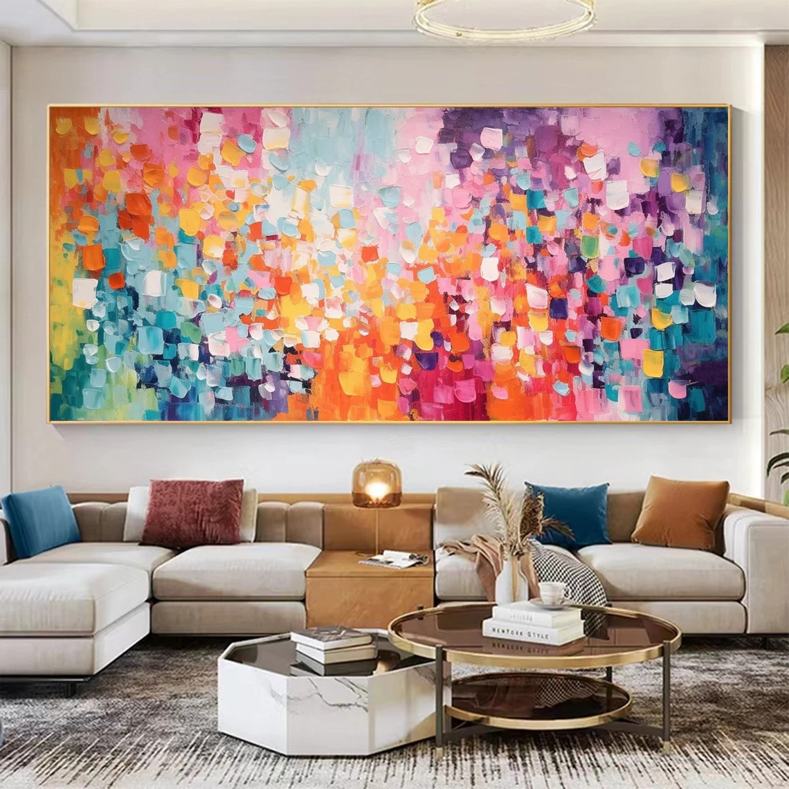 Colorful Handmade Canvas Wall Decor TC 072 - Texarart